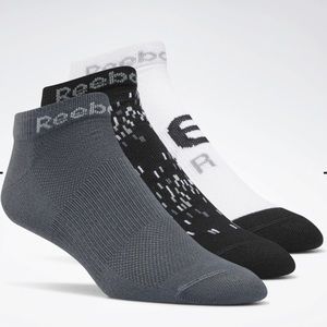 Reebok Mens Running Club Inside Ankle Socks - 3 Pack NEW